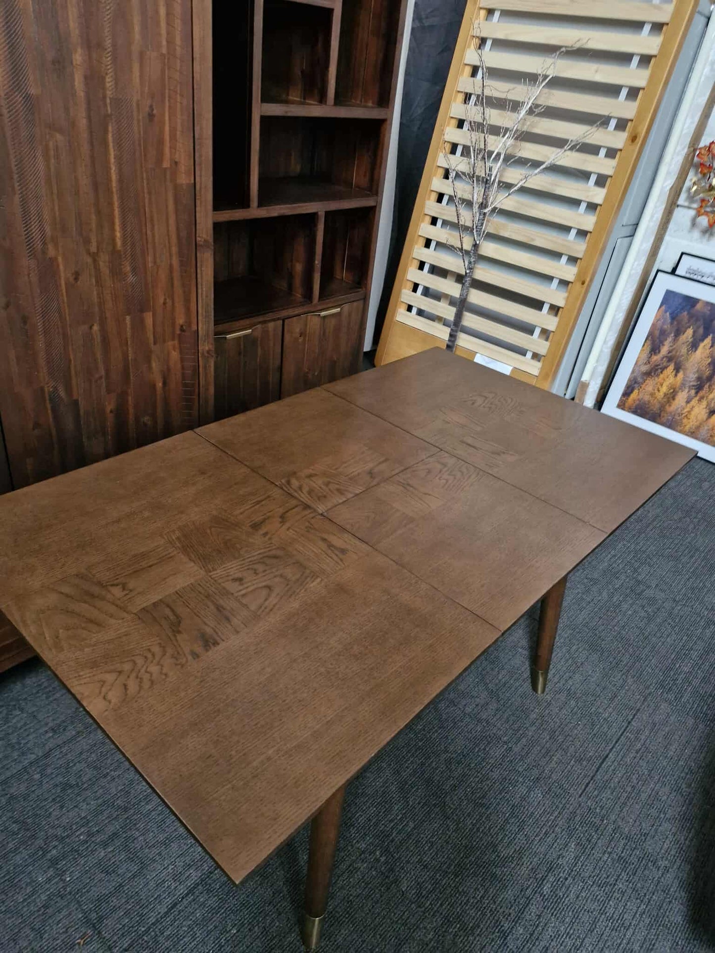 Extending Dining Table, Dark wood / CFS Gambit