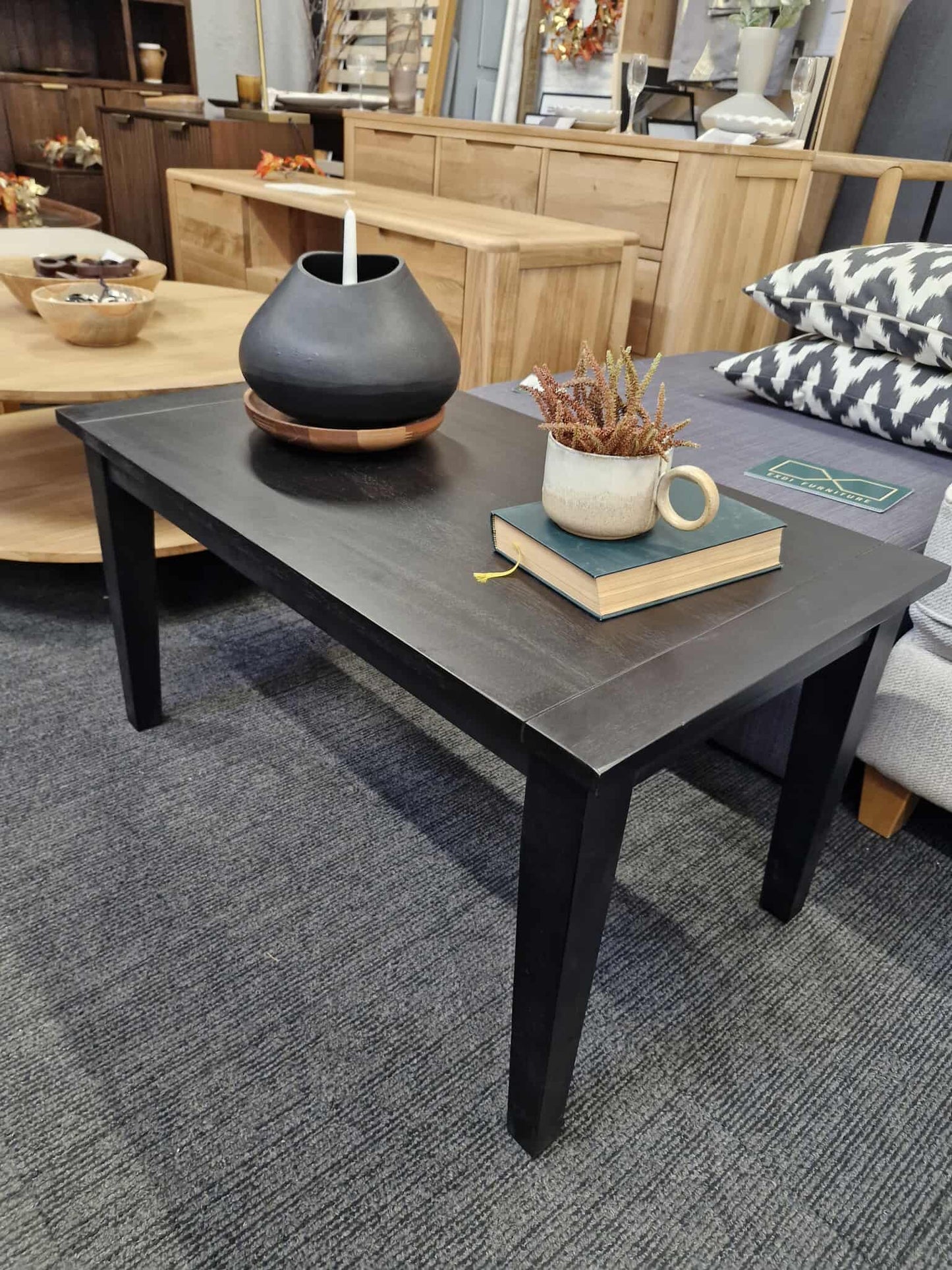 Black small coffee table