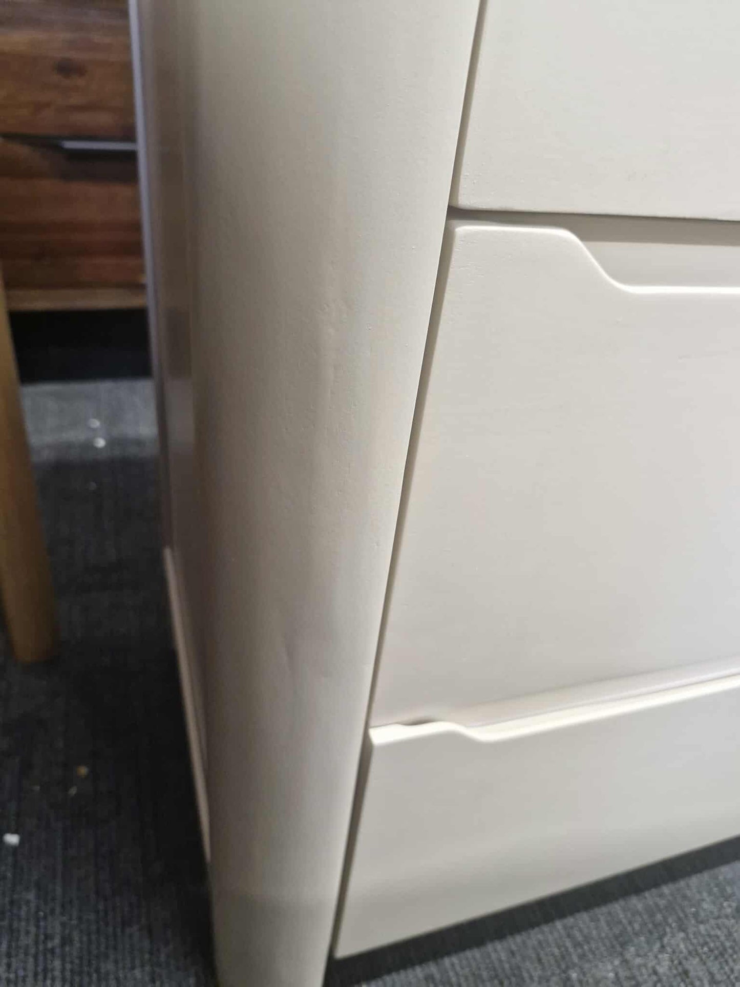 Chest of Drawers 2+3 / Smoked Oak and Natural Stone / Oak FurnitureLand Otto