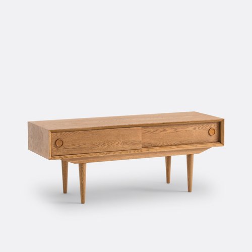 Vintage style sliding door tv stand / La Redoute RRP £450