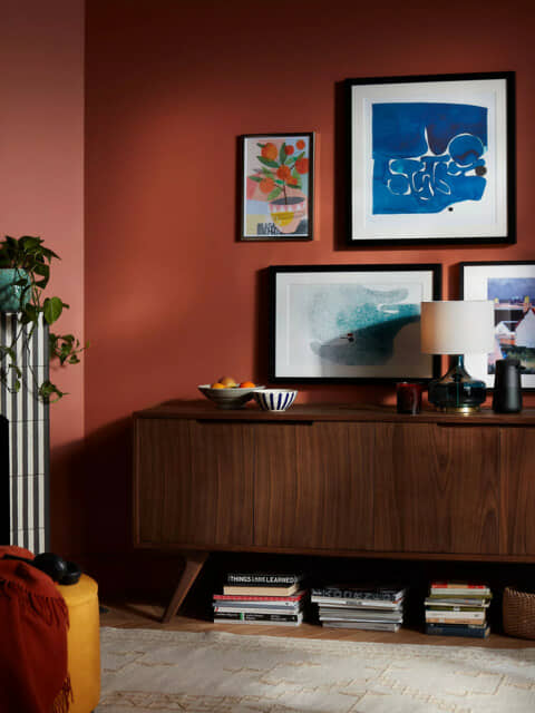 Large Dark wood Sideboard 4 doors