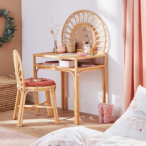 Rattan Child's Dressing Table with mirror | La Redoute Albin