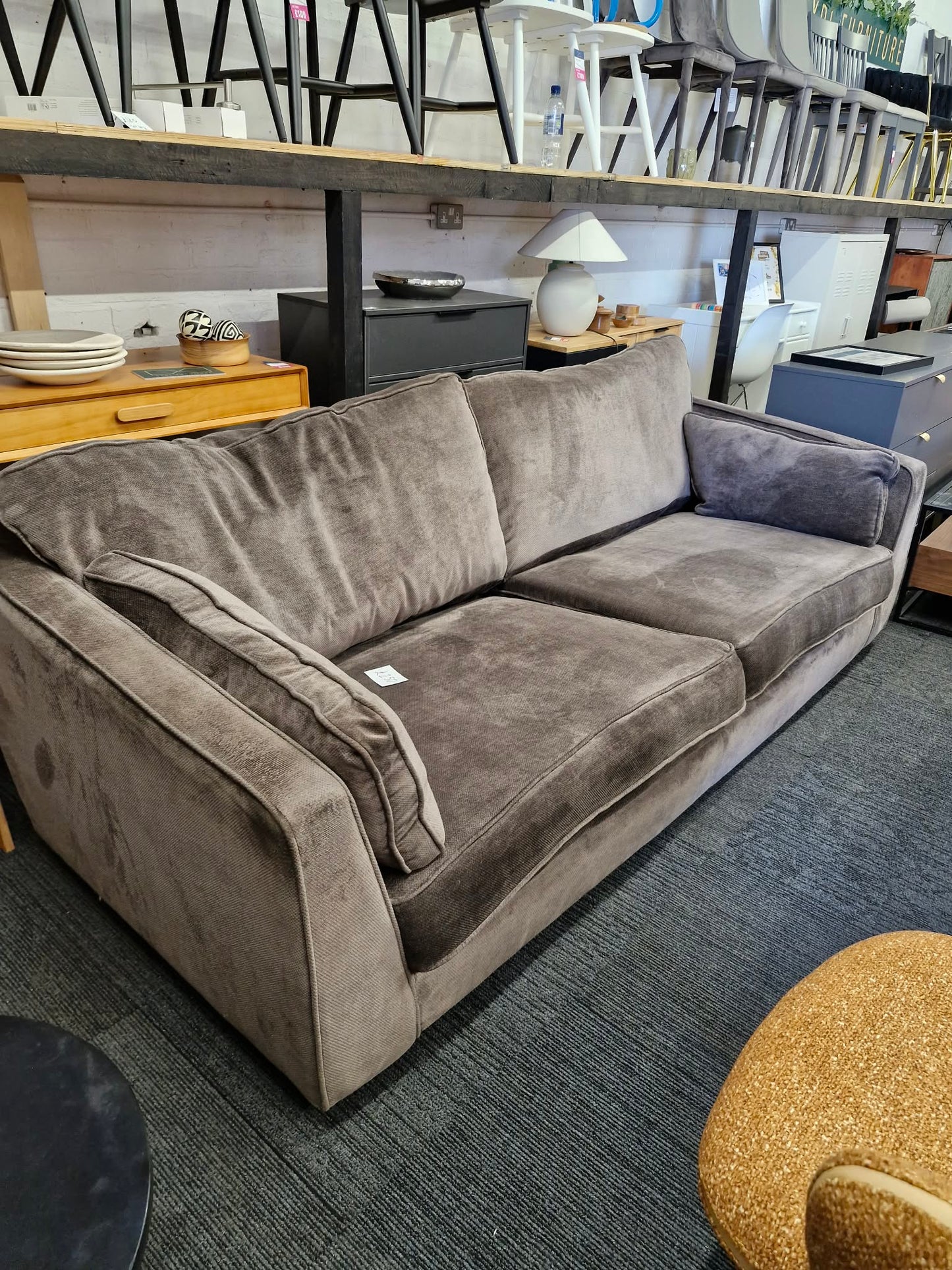 Dark Brown Large 3-4 seater sofa