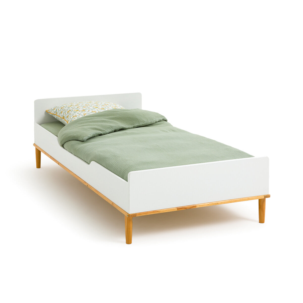Single Child's Bed White and Wood / La Redoute Jimi RRP £240