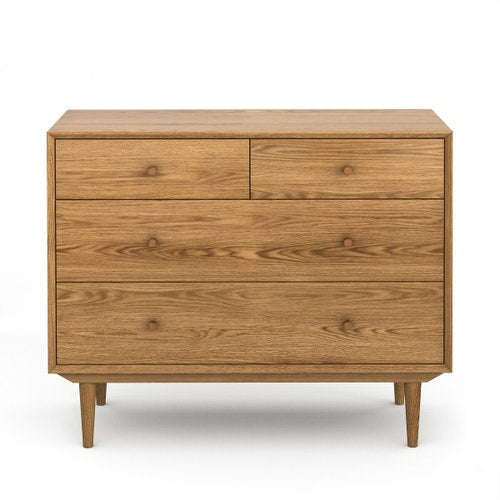 Oak Chest of 4 Drawers | La Redoute Quilda