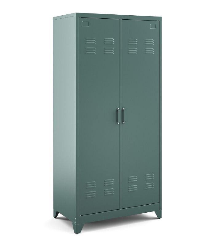 Green 2-Door Metal Wardrobe / La Redoute HIba RRP £425