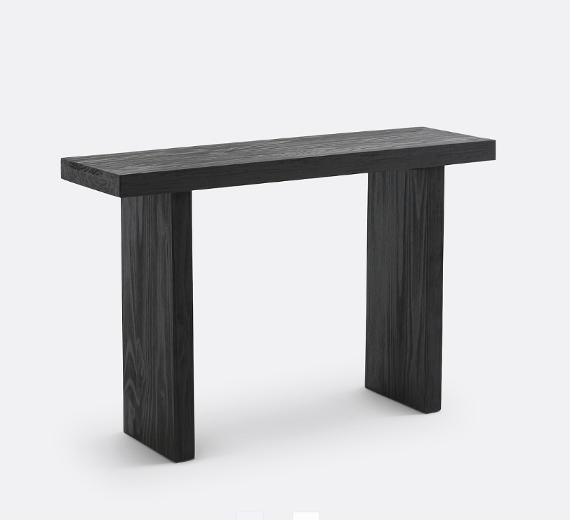 Black wooden console table / La Redoute Malu