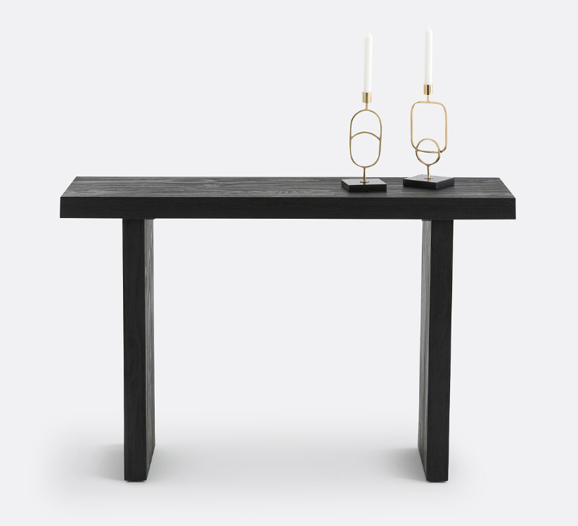 Black wooden console table / La Redoute Malu