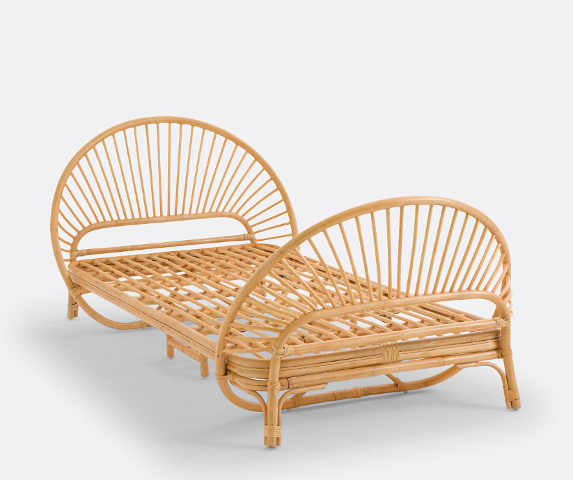 Single Rattan Bed / La Redoute Sielo RRP £649