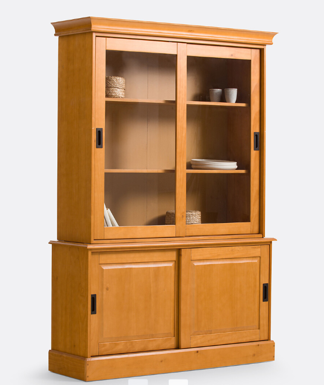 Solid Pine Dresser Display Cabinet Sideboard / La Redoute RRP £1099