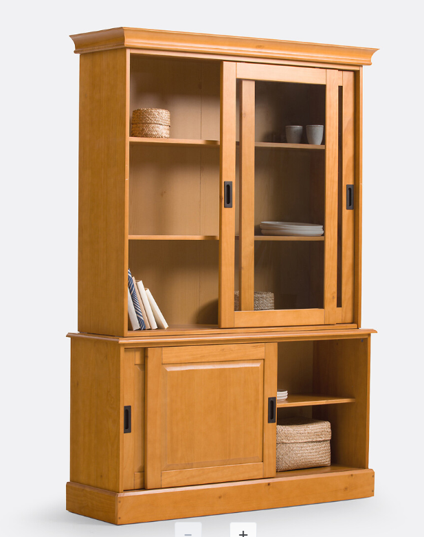 Solid Pine Dresser Display Cabinet Sideboard / La Redoute RRP £1099