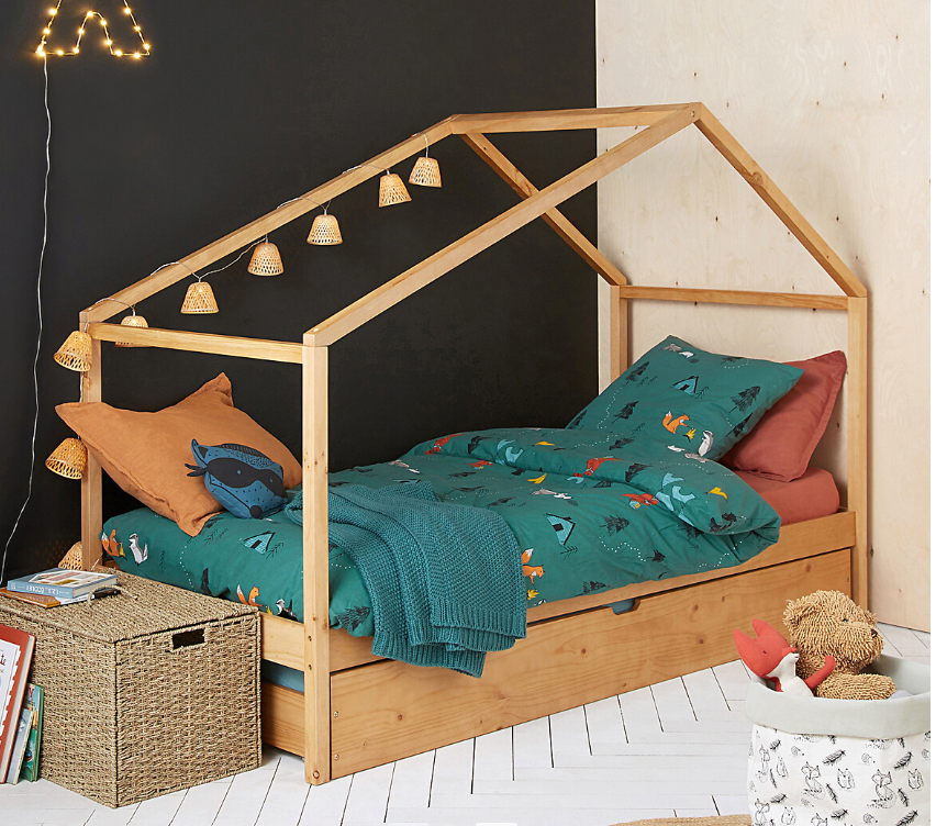 Bed Drawer for Cabin Bed / Single Drawer pull-out bed on castors / La Redoute Spidou