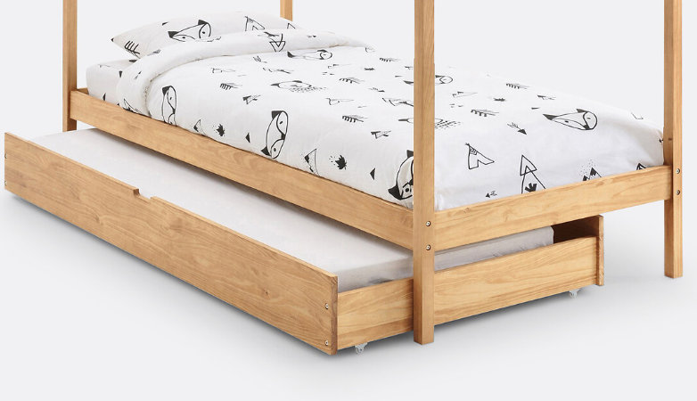 Bed Drawer for Cabin Bed / Single Drawer pull-out bed on castors / La Redoute Spidou