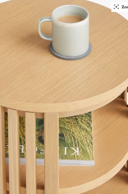 Oak Slatted Side Table
