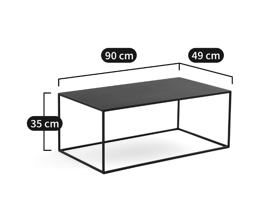 Black Metal Coffee Table / La Redoute Hiba