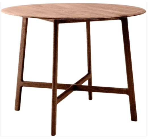 Solid Dark Walnut Wood Small Dining Table