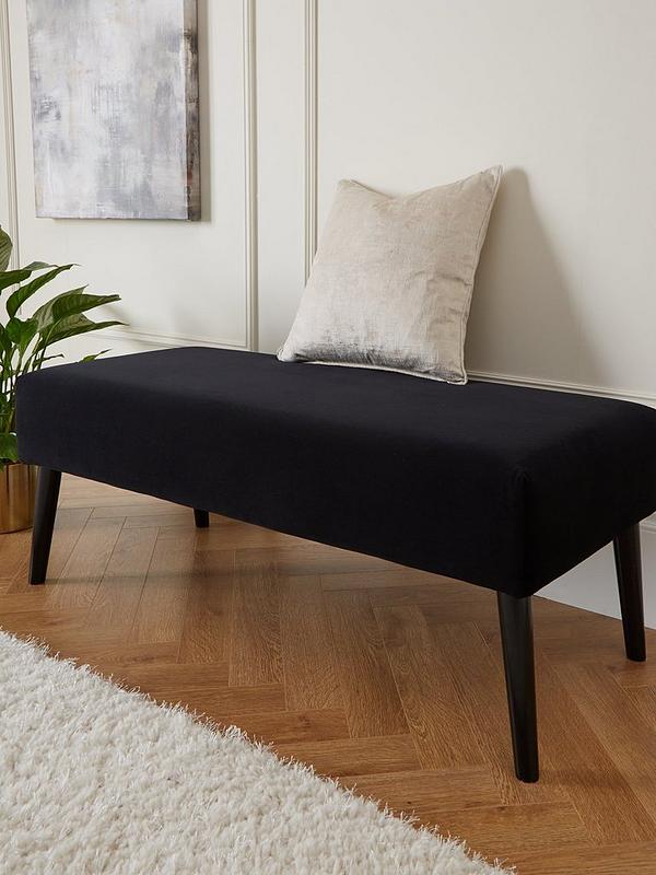 Black Velvet Bench