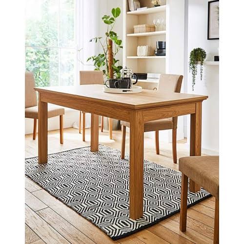 Large Dining Table Oak Wood Effect