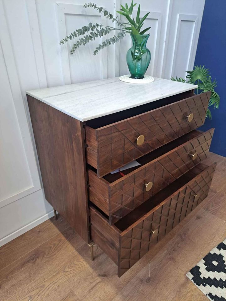 Marble and Solid Wood Chest of Drawers  ¦  Trinity