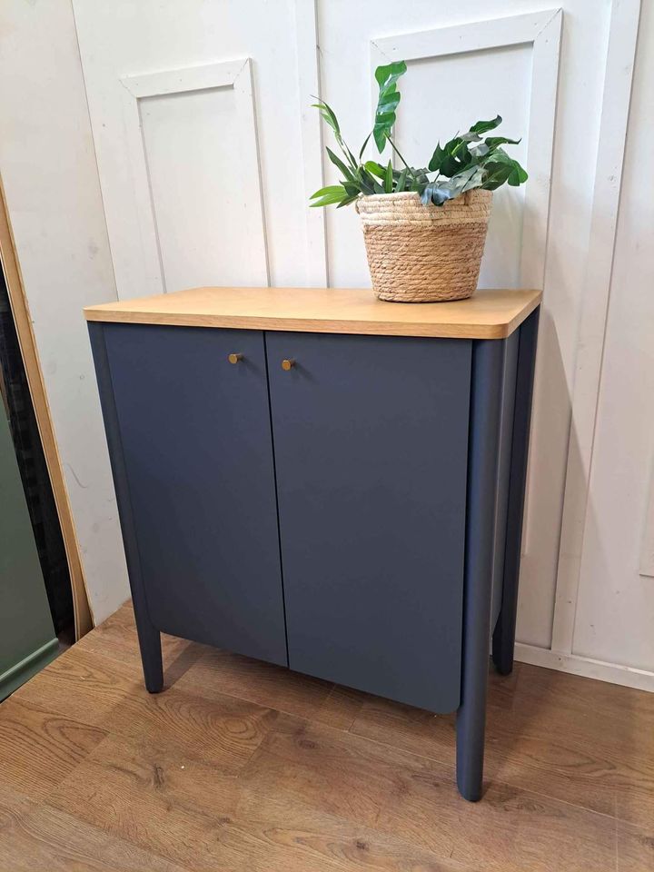 Small Sideboard Oak and Blue Ink ¦ John Lewis Fern