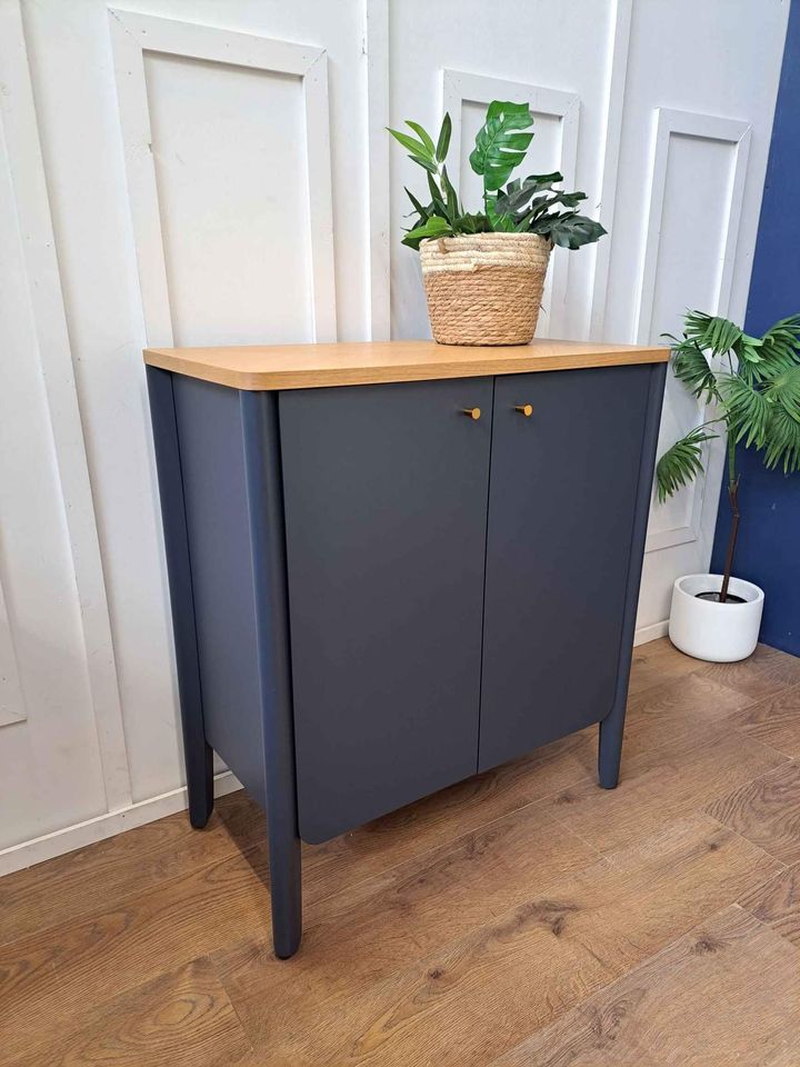 Small Sideboard Oak and Blue Ink ¦ John Lewis Fern