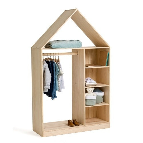 Kids House Shape Wardrobe ¦  Nursery Kids Room Furniture