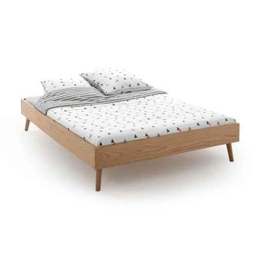 Oak king size platform bed bedroom furniture