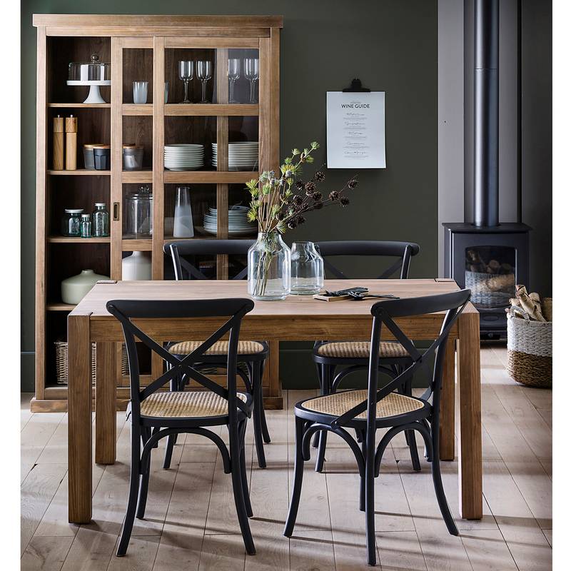 Extendable Solid Wood Dining Table (Seats 6-8) LA REDOUTE INTERIEURS Lunja