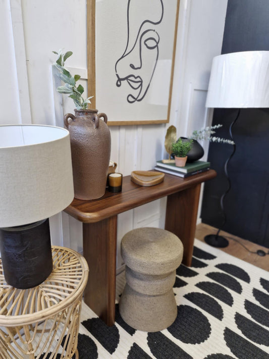 Walnut Console Table