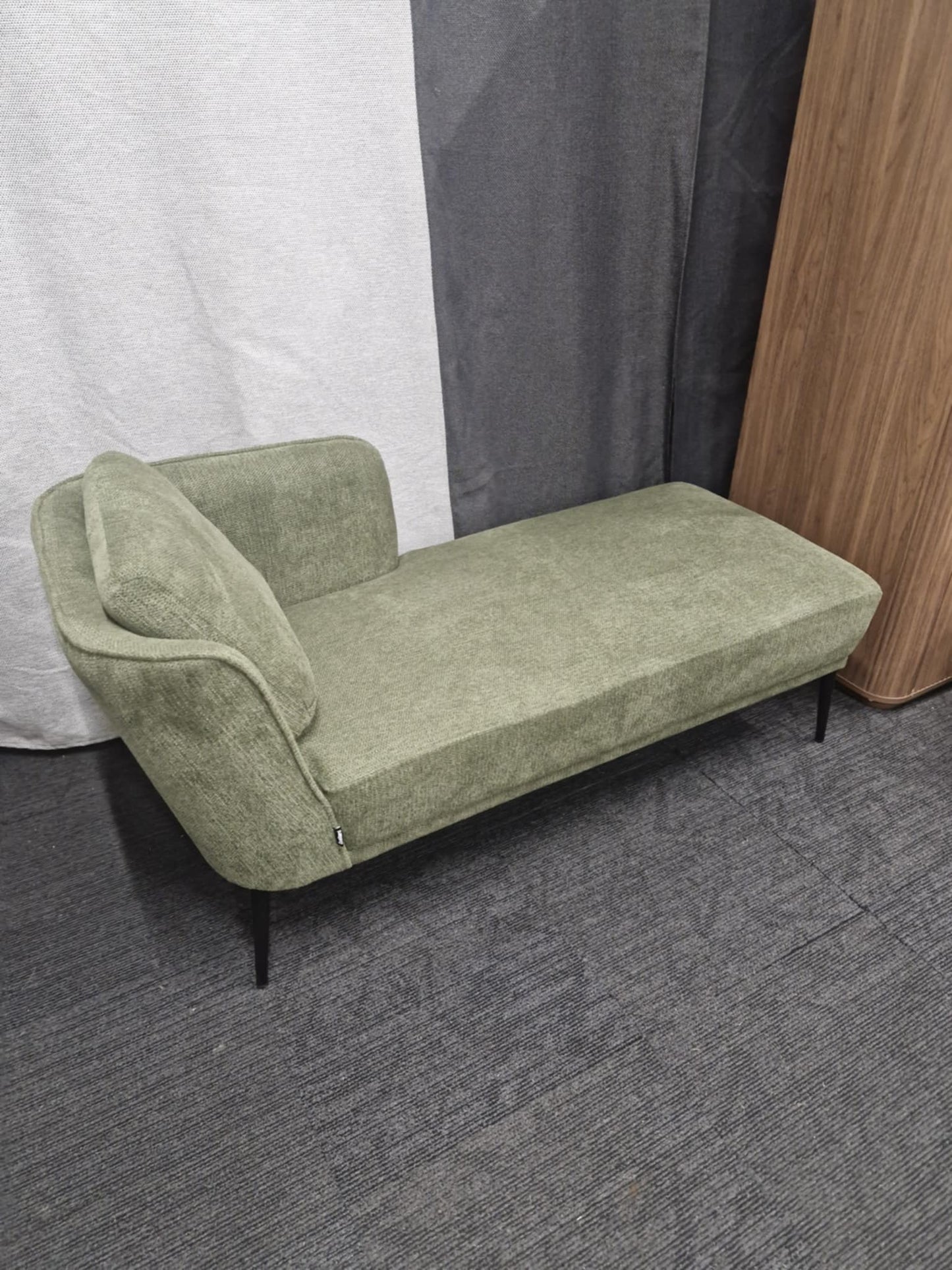 Chaise Lounge Dark Green / Left Hand side
