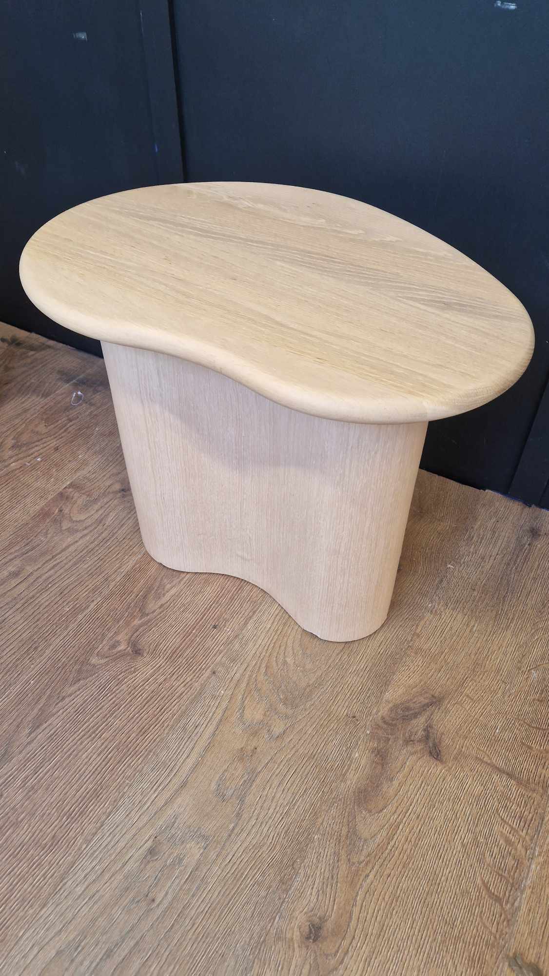 Oak Side Table AM. PM. Phlu RRP £240 / Organic Shape