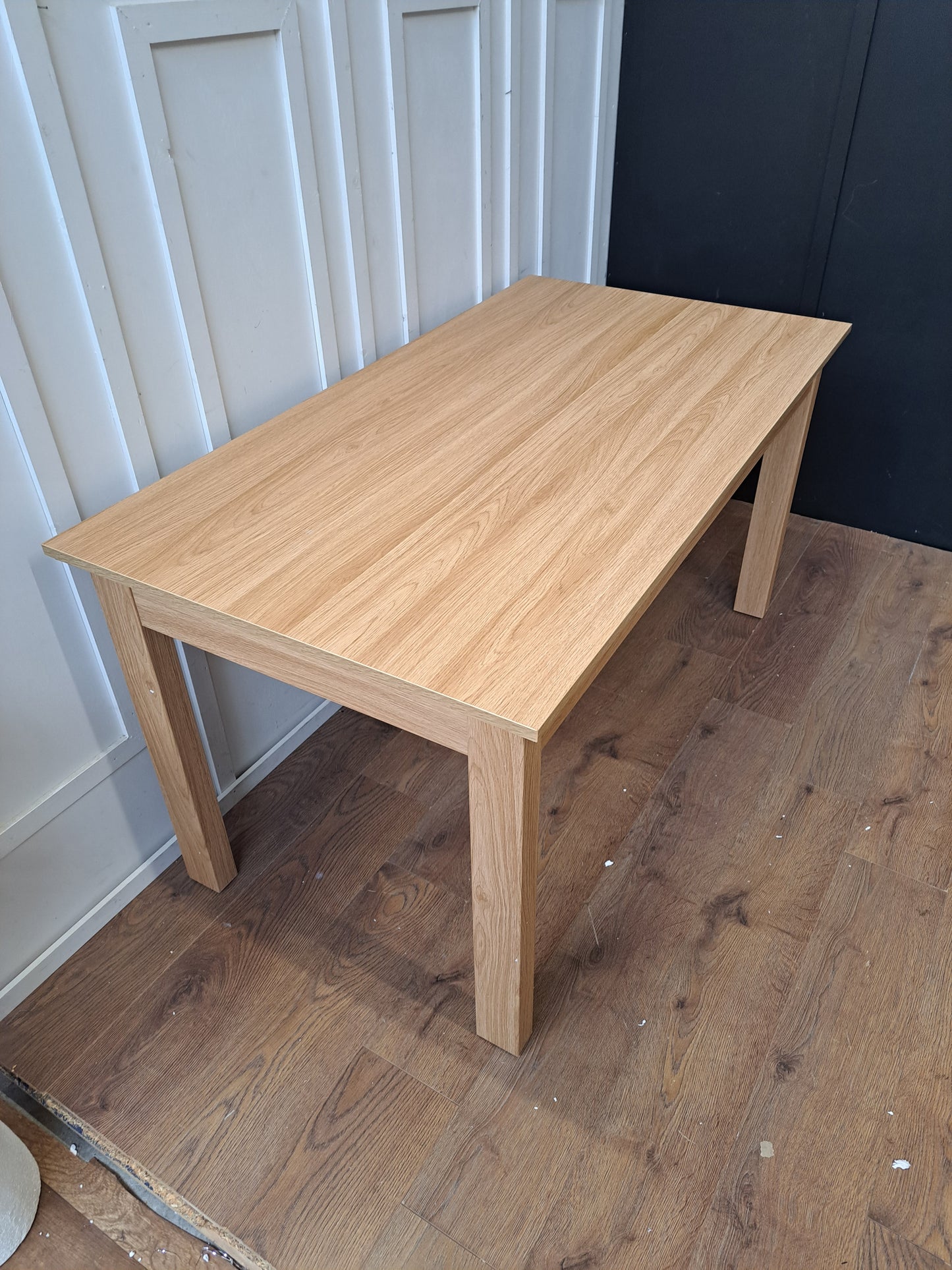 Large Dining Table Oak Wood Effect