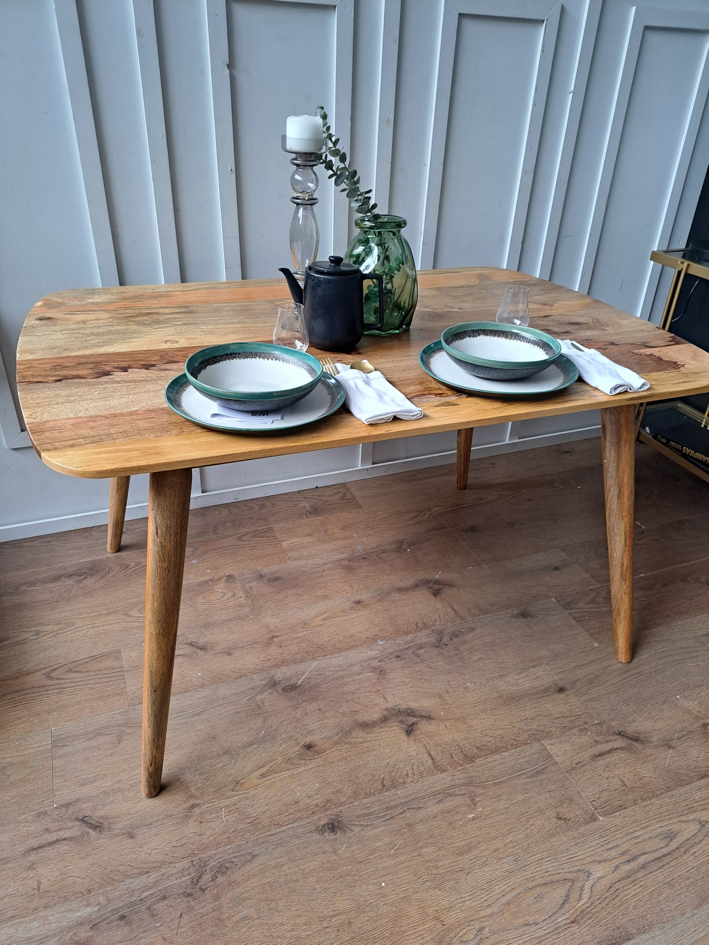 Solid Mango Wood Dining Table - 4 Seater