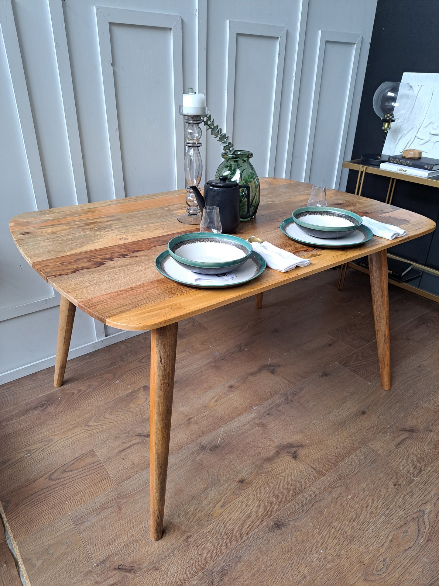 Solid Mango Wood Dining Table - 4 Seater