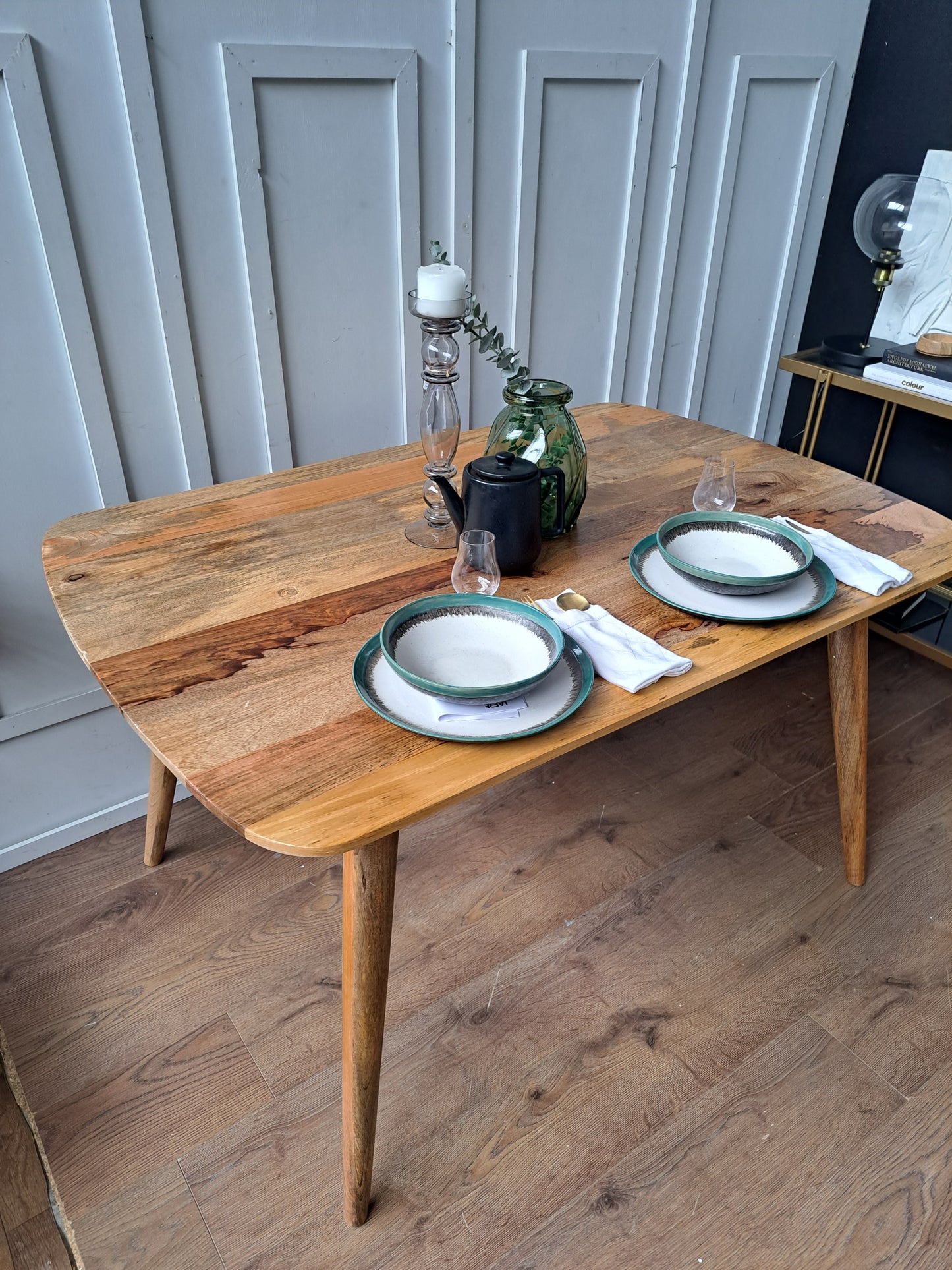 Solid Mango Wood Dining Table - 4 Seater