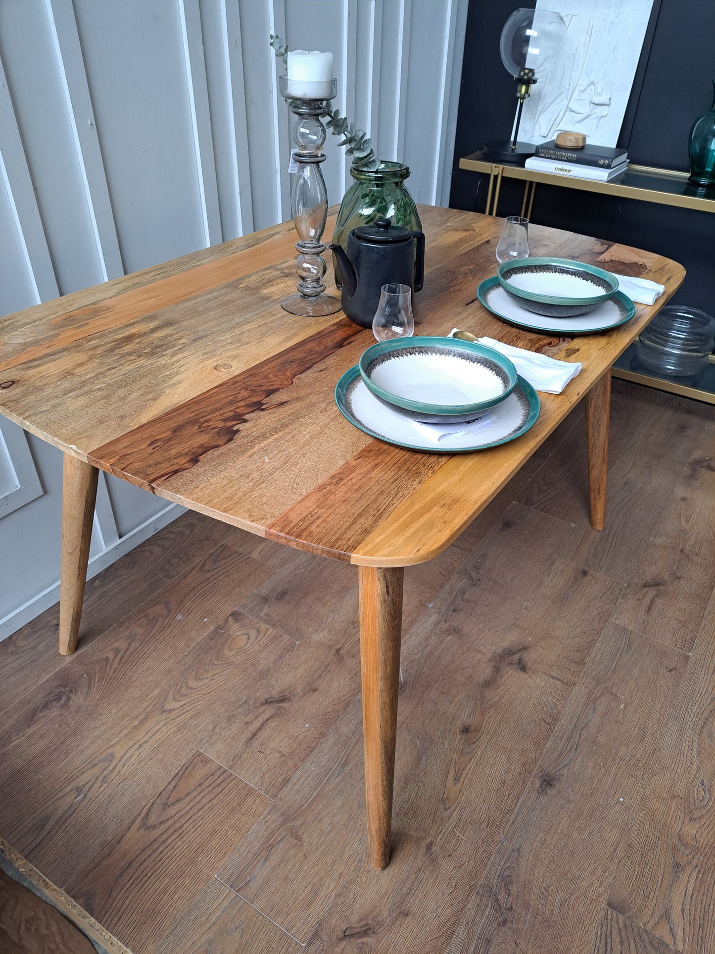 Solid Mango Wood Dining Table - 4 Seater