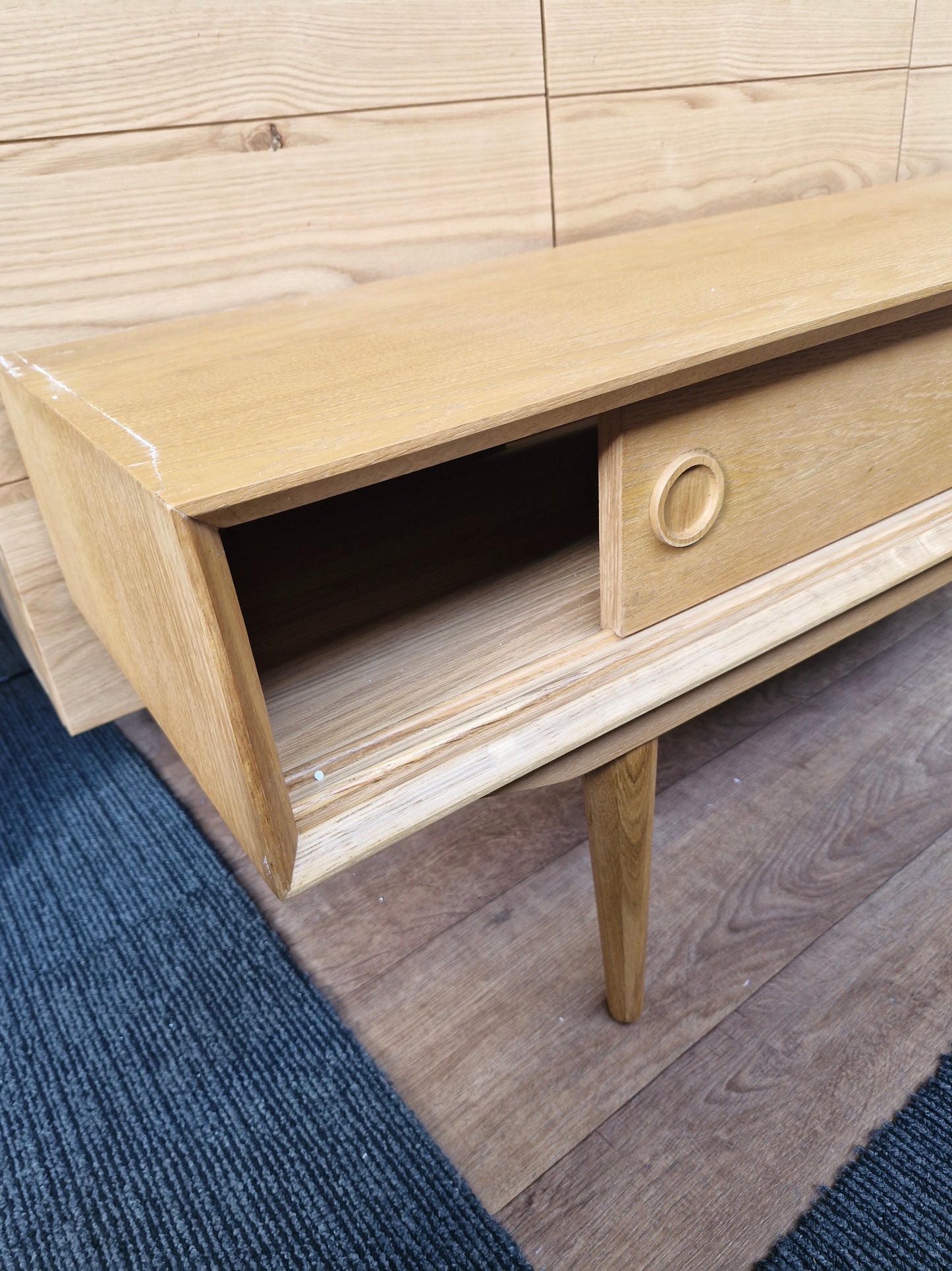 Vintage style sliding door tv stand / La Redoute RRP £450