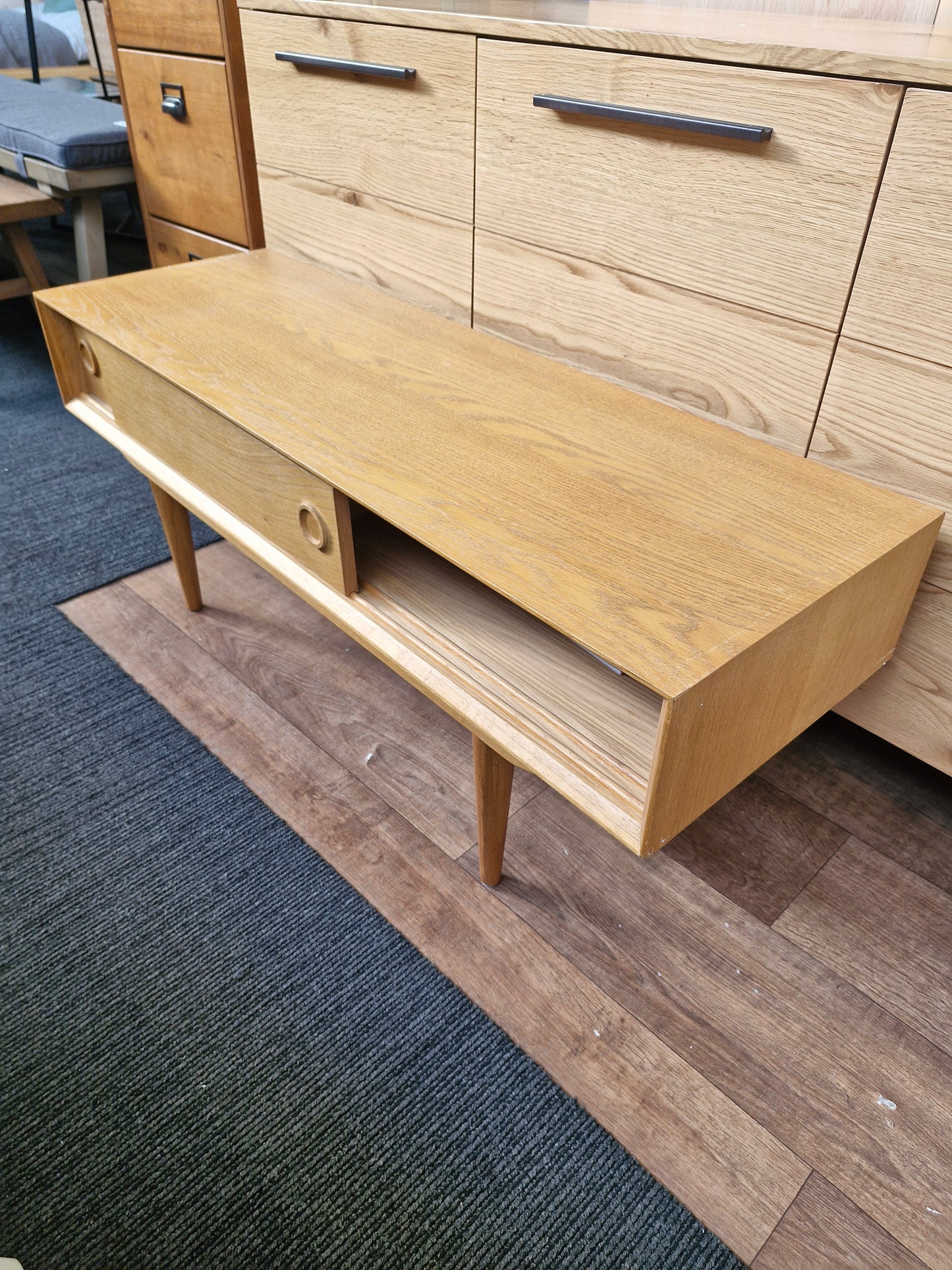 Vintage style sliding door tv stand / La Redoute RRP £450