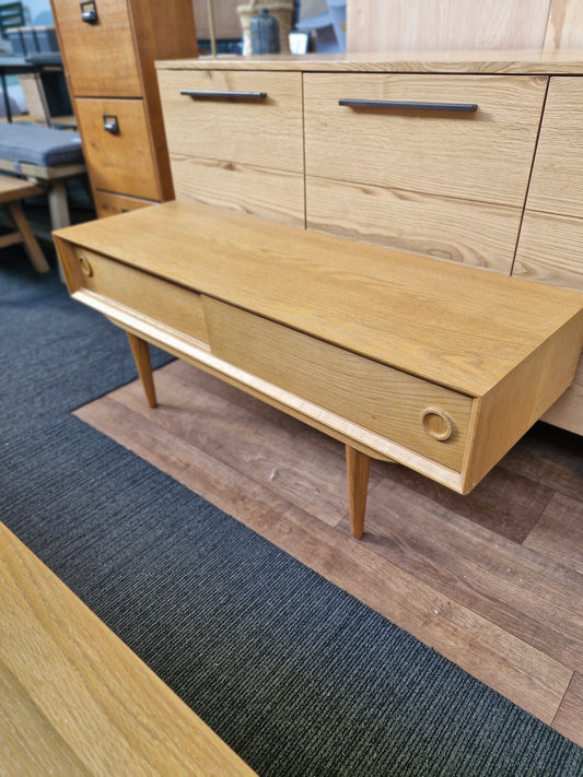Vintage style sliding door tv stand / La Redoute RRP £450