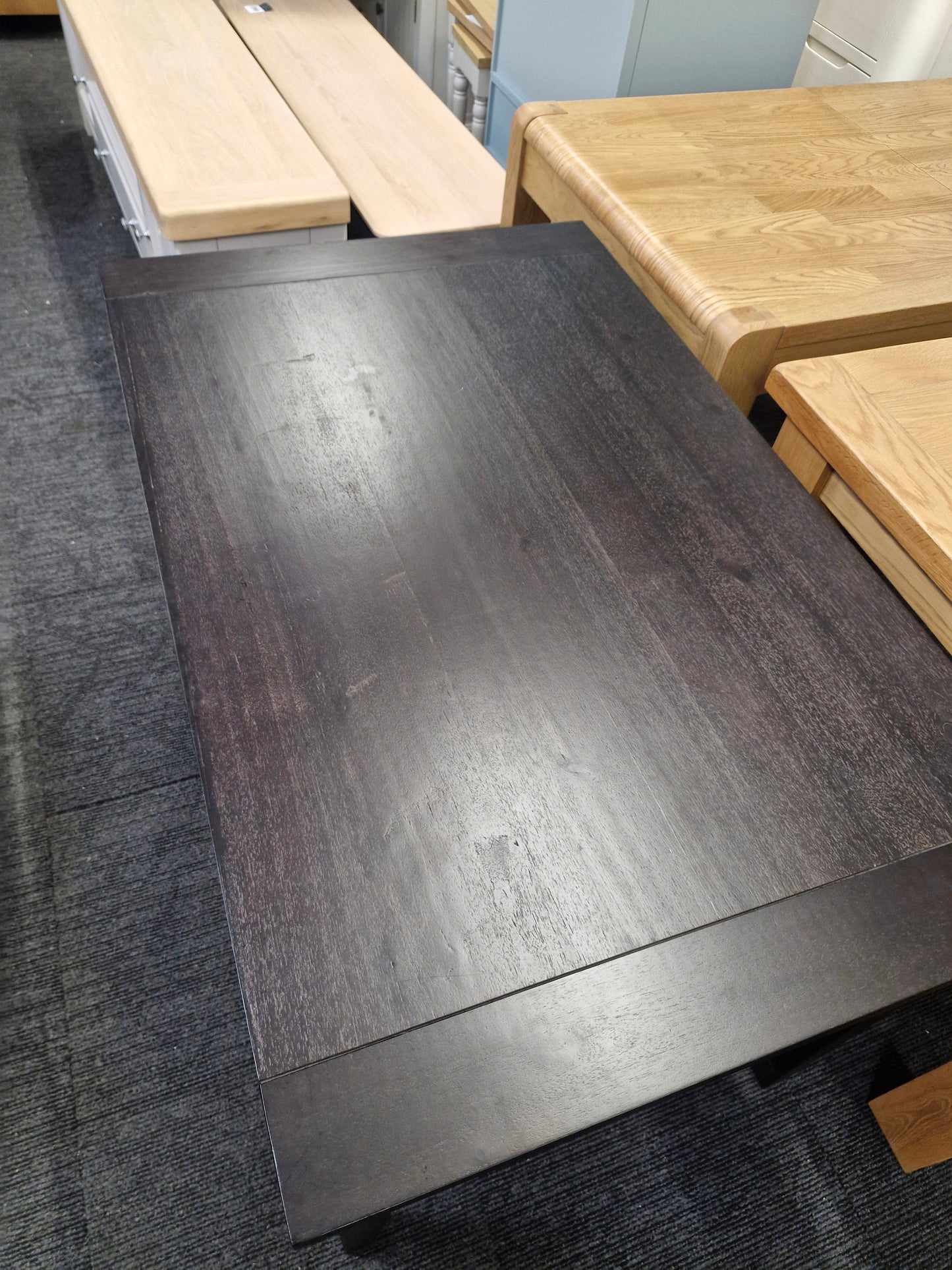 Small Black Solid Wood Dining table