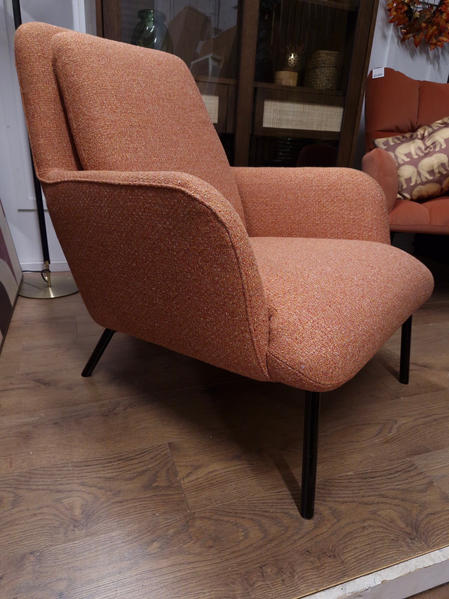 Large armchair / Orange Upholstery