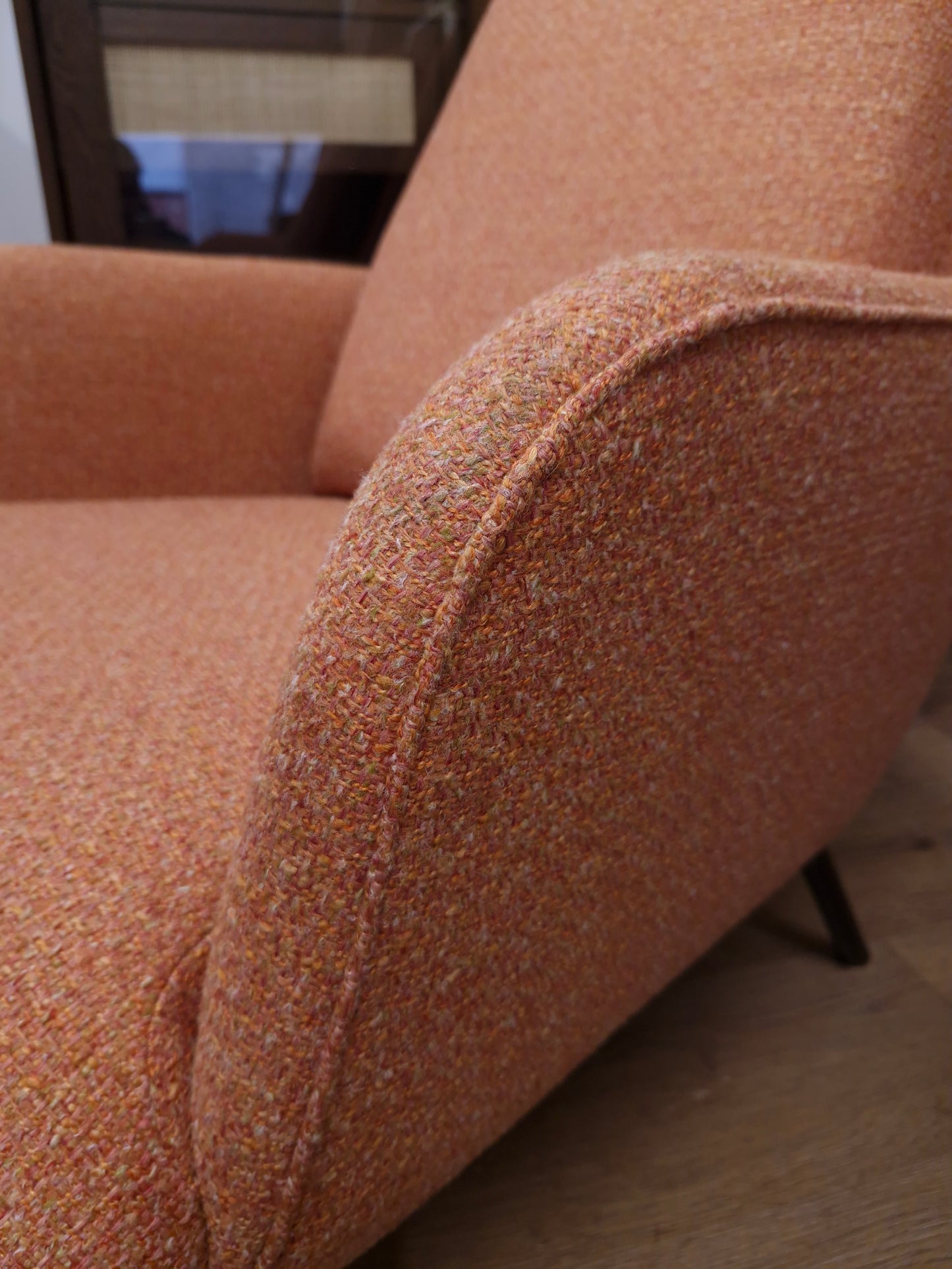 Large armchair / Orange Upholstery