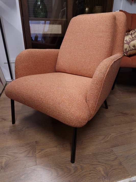 Large armchair / Orange Upholstery