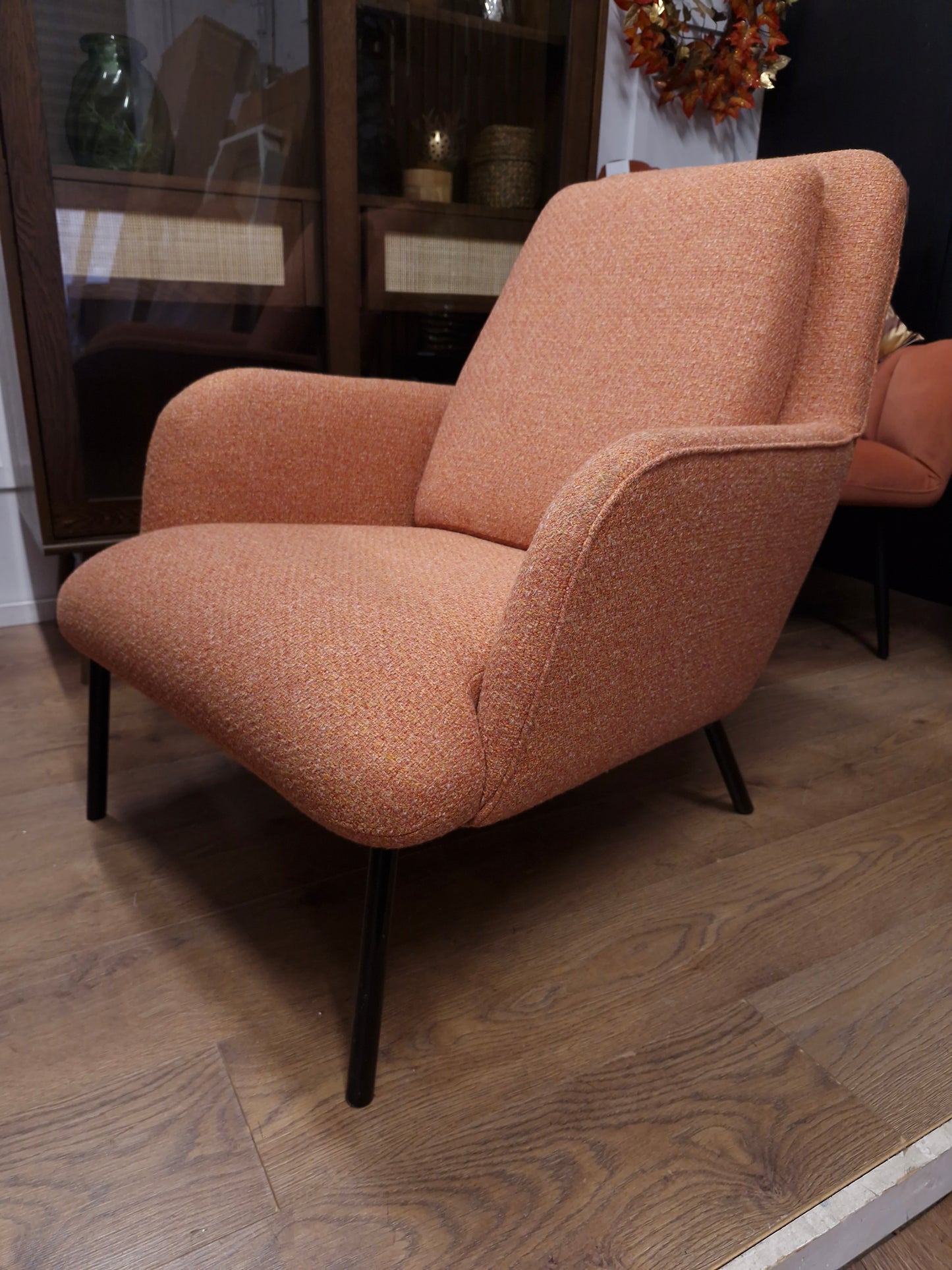 Large armchair / Orange Upholstery