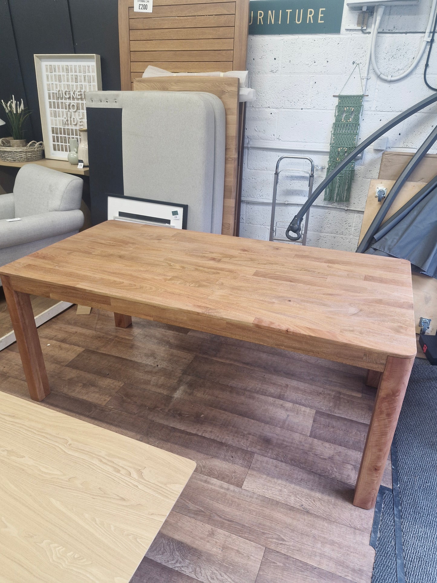 Solid Mango Wood Dining Table