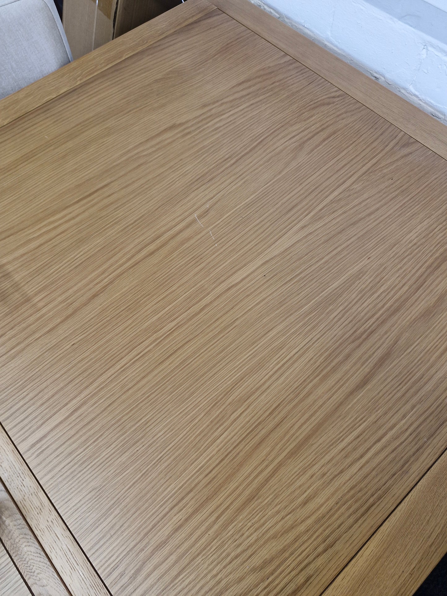 Extending Dining Table Painted and Oak / 6-8 seater