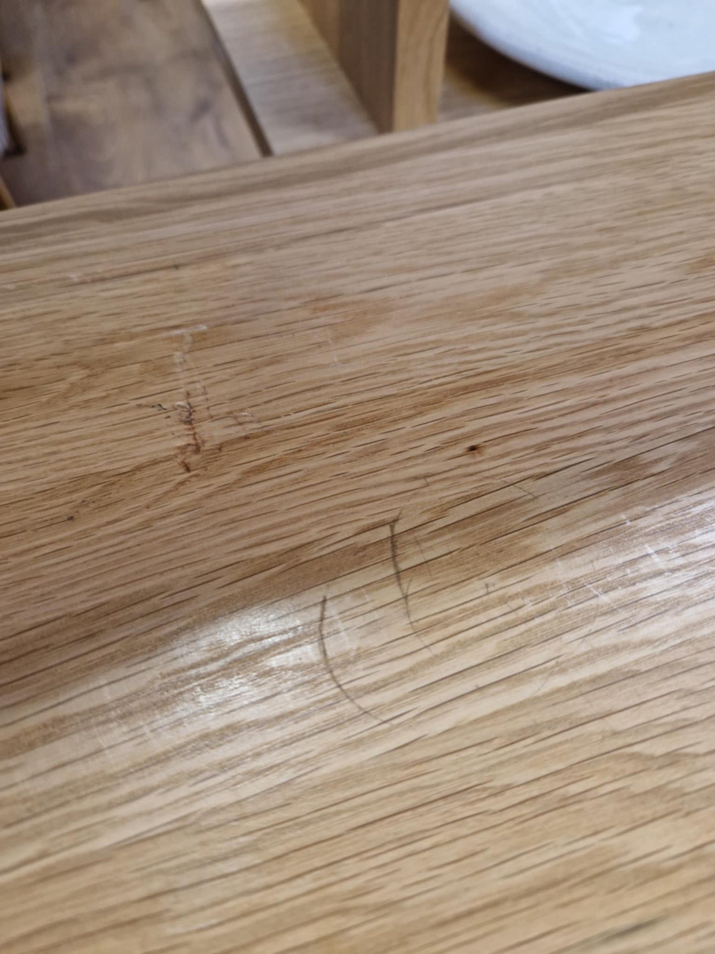 Solid wood and metal TV stand