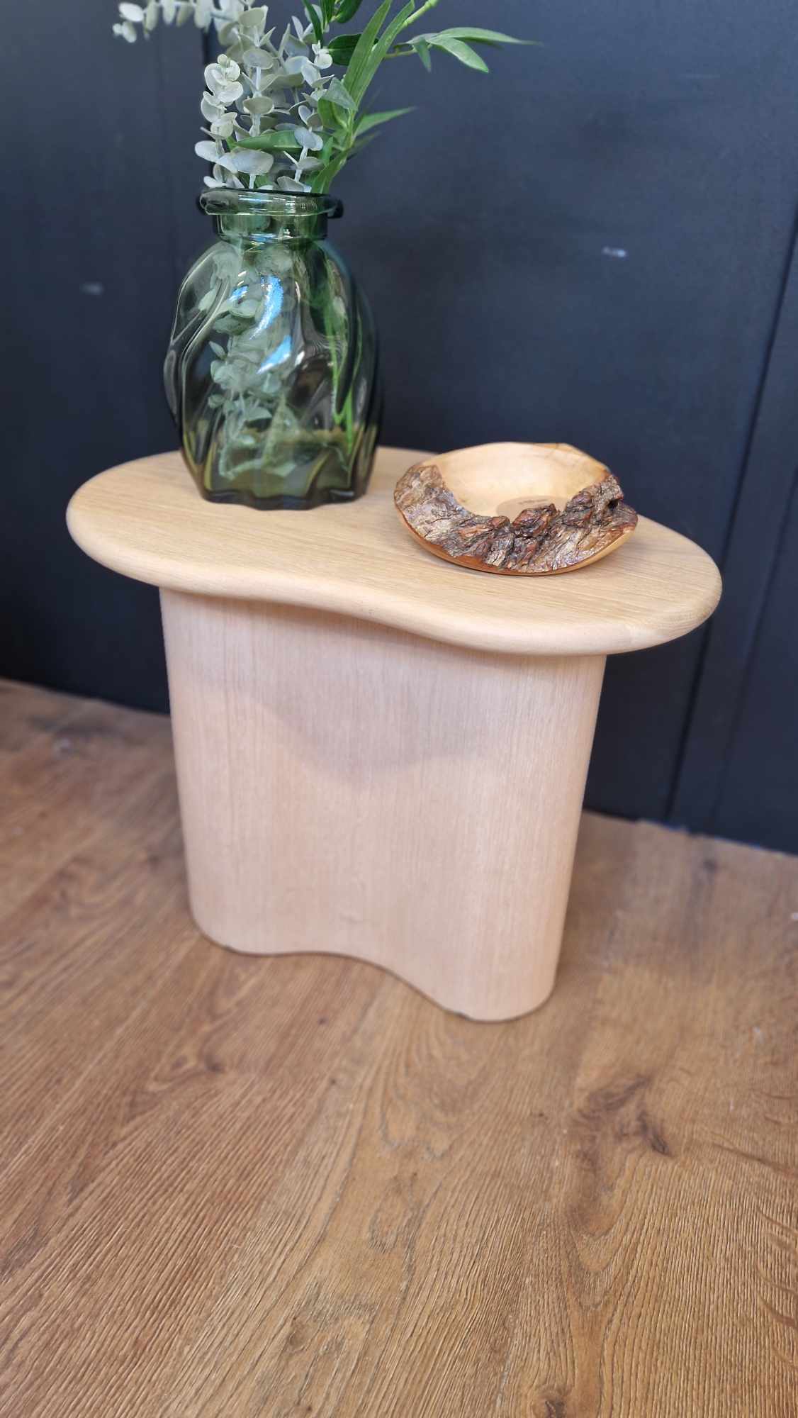 Oak Side Table AM. PM. Phlu RRP £240 / Organic Shape