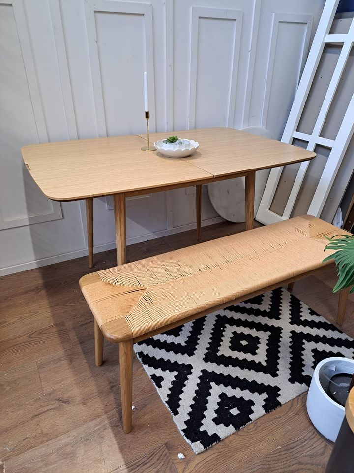 Dining Table Desk Folding Console Table Oak