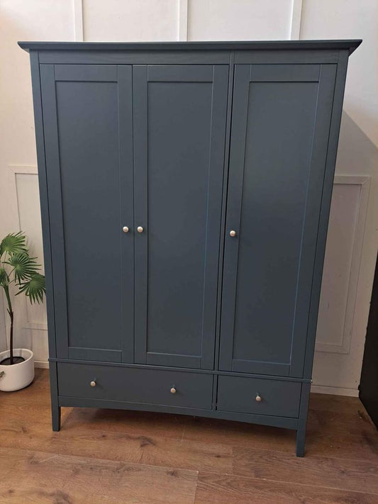 Triple Wardrobe mid Blue Petrol  ¦  M&S Hastings